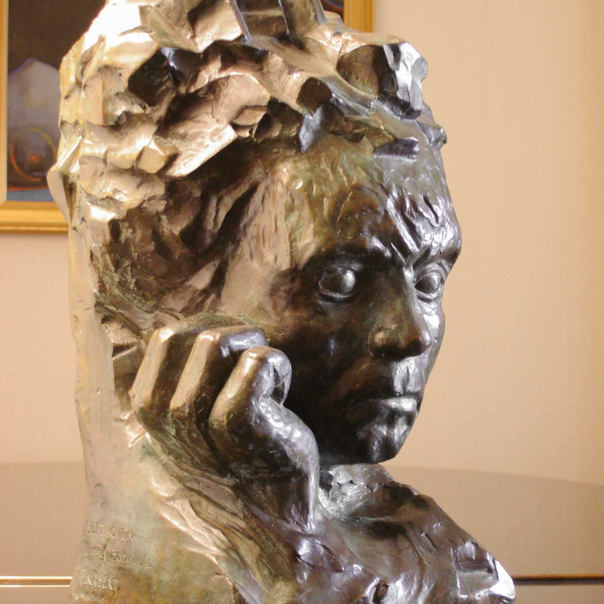 fleur nabert sculpteur sculpture beethoven d'après bourdelle bronze fonderie landowski